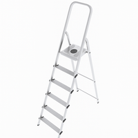 SCALA IN ACCIAIO E ALLUMINIO MOD. MISTA – 5 GRADINI