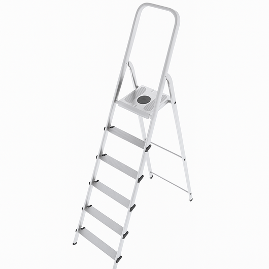 SCALA IN ACCIAIO E ALLUMINIO MOD. MISTA – 5 GRADINI