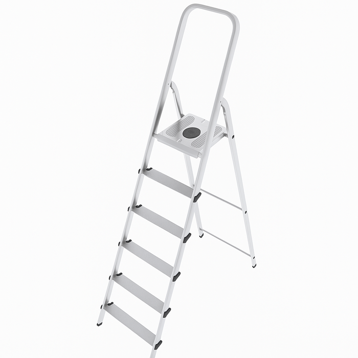 SCALA IN ACCIAIO E ALLUMINIO MOD. MISTA – 5 GRADINI