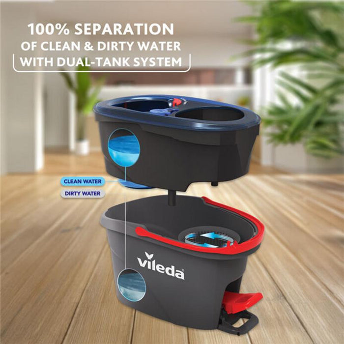 VILEDA SISTEMA LAVAPAVIMENTI H2PRO SPIN MOP SYSTEM