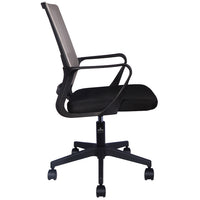 Sedia da Scrivania Nero e Grigio Ruote Piroettanti Seduta Ergonomica da Ufficio