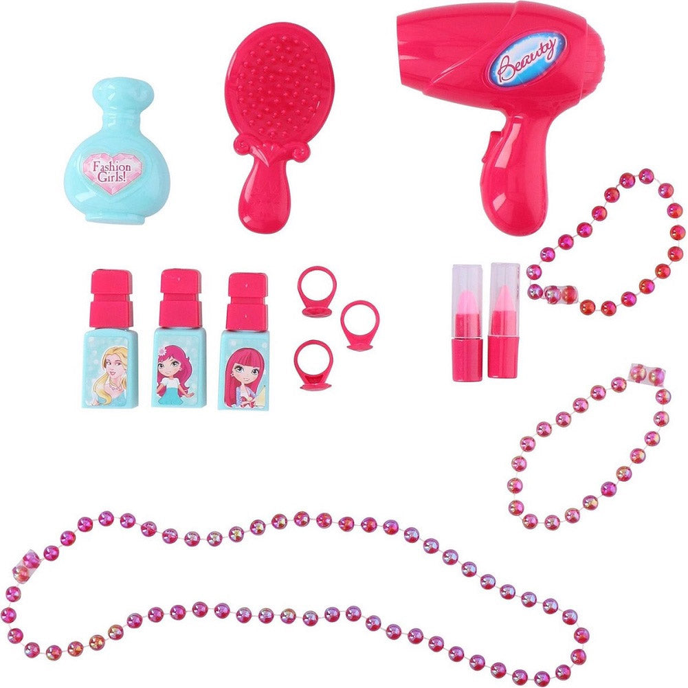 Trolley Beauty Bellezza Specchiera Trucchi Giocattolo per Bambini Richiudibile