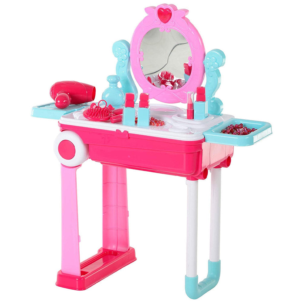 Trolley Beauty Bellezza Specchiera Trucchi Giocattolo per Bambini Richiudibile
