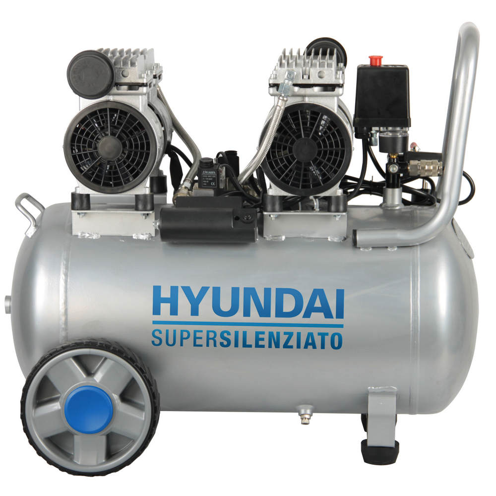 Compressore Aria Silenziato Hyundai 65706 50L senza Olio