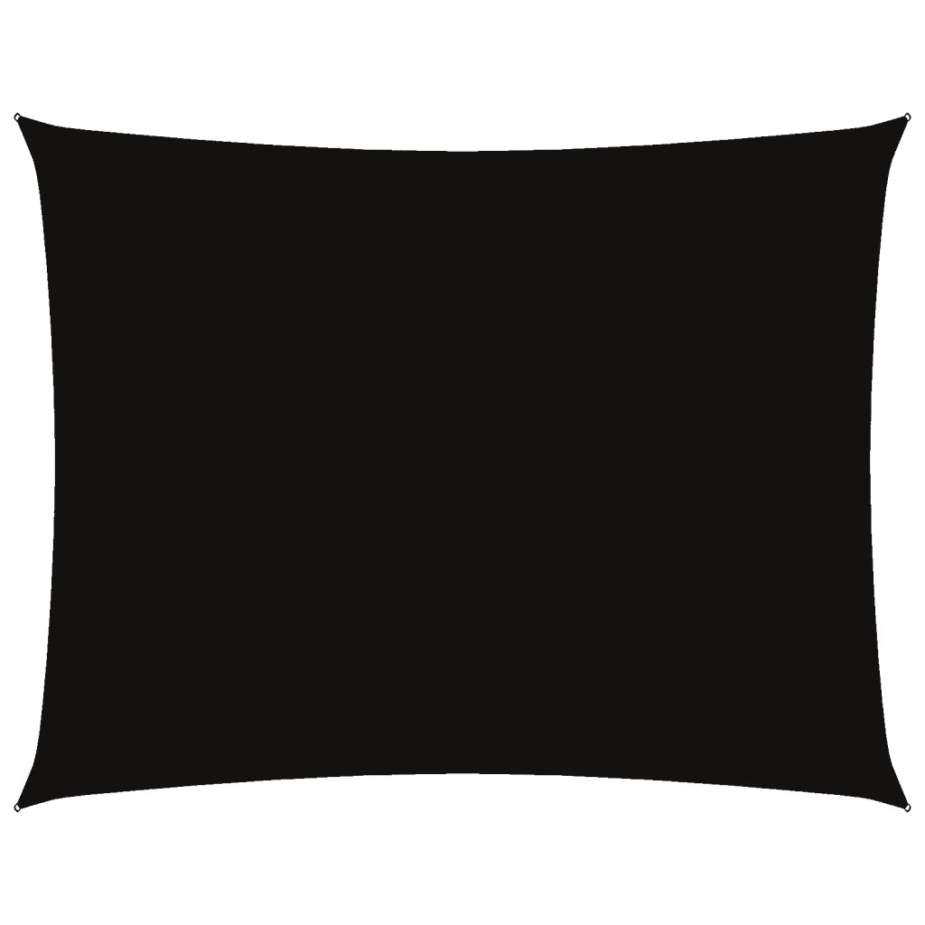 Parasole a Vela Oxford Rettangolare 6x7 m Nero cod mxl 21296