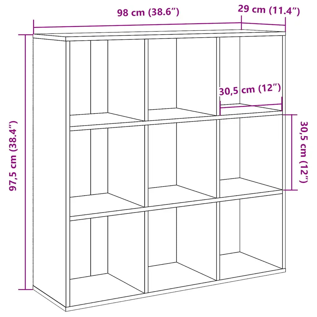 Libreria Legno Antico 98x29x97,5 cm