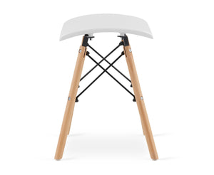 Sgabello Valora CORFU bianco moderno design ergonomico x4