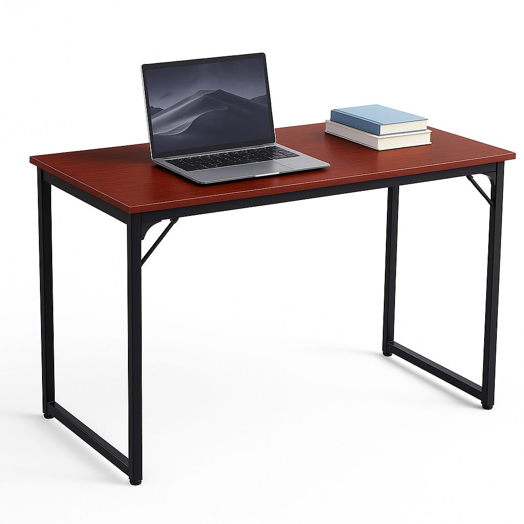 Scrivania Tavolo Porta PC Design Industriale Legno Metallo 120x60 Casa Ufficio