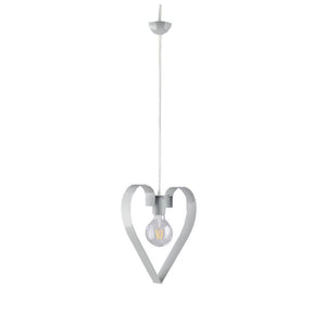 TRENDY LAMPADARIO DESIGN MODERNO IN METALLO COLORE GRIGIO E27 1 LUCE 57 WATT 106X29 CM