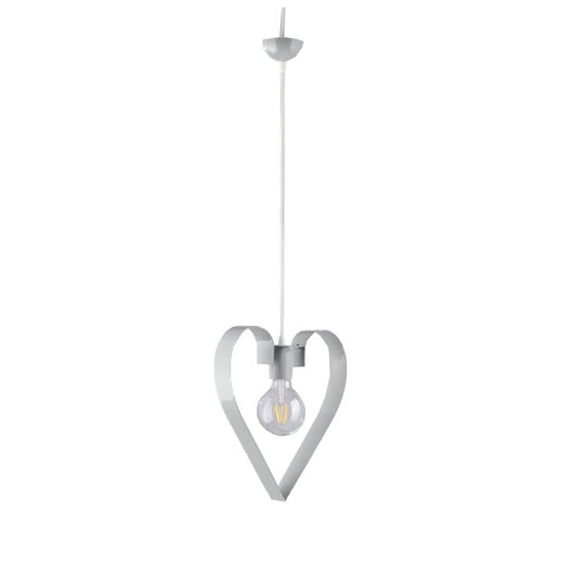 TRENDY LAMPADARIO DESIGN MODERNO IN METALLO COLORE GRIGIO E27 1 LUCE 57 WATT 106X29 CM
