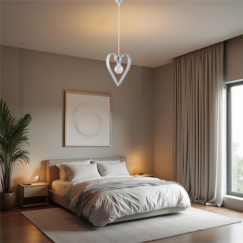 TRENDY LAMPADARIO DESIGN MODERNO IN METALLO COLORE GRIGIO E27 1 LUCE 57 WATT 106X29 CM