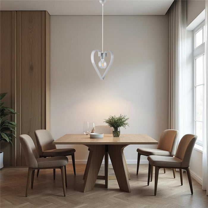 TRENDY LAMPADARIO DESIGN MODERNO IN METALLO COLORE GRIGIO E27 1 LUCE 57 WATT 106X29 CM