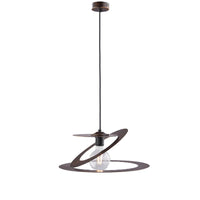 SUSY LAMPADARIO IN METALLO DESIGN MODERNO COLORE MARRONE E ORO E27 1 LUCE 57 WATT 83X40 CM