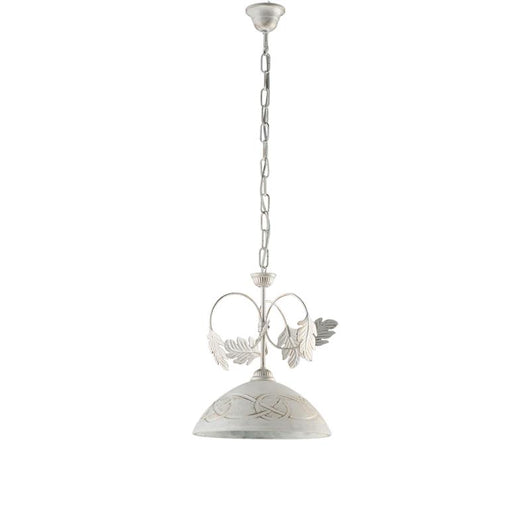 AMALFI LAMPADARIO IN METALLO DESIGN MODERNO COLORE AVORIO E ORO E27 1 LUCE 57 WATT DIAMETRO 100X33 CM