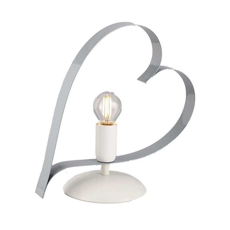 TRENDY LUME DESIGN MODERNO IN METALLO COLORE GRIGIO E14 1 LUCE 46 WATT 14X14X35 CM