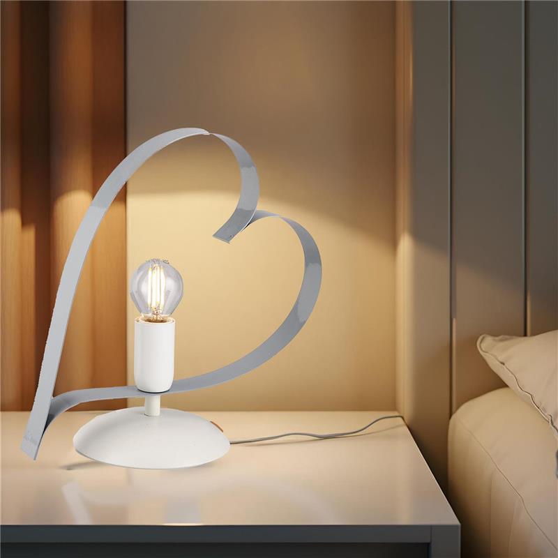 TRENDY LUME DESIGN MODERNO IN METALLO COLORE GRIGIO E14 1 LUCE 46 WATT 14X14X35 CM