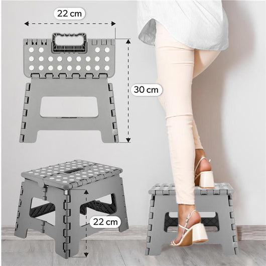 MAURY'S SGABELLO PIEGHEVOLE 29X22XH22 CM IN COLORE ASSORTITO