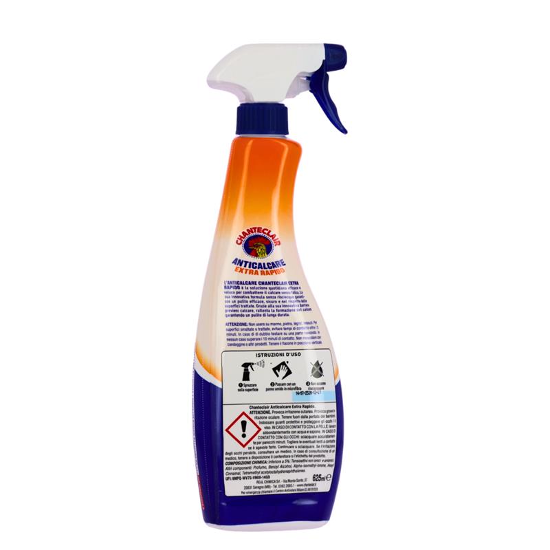 CHANTECLAIR ANTICALCARE 625 ML - EXTRA RAPIDO - ACETO PREVIENI CALCARE - EFFICACE SENZA RISCIACQUO - NUOVA FORMUMLA