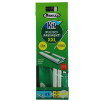 MAURYS KIT PULISCI PAVIMENTI XXL + RICARICA DI 2 PANNI+ WET 2 PZ - TRATTIENE LA POLVERE + FIBRE MORBIDE