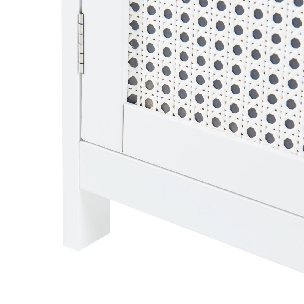 Armadietto da Bagno Karlsøy con Ante e Scomparto - Bianco [en.casa]