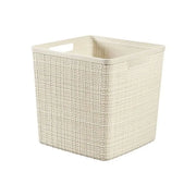 Cesto Keter Jute Cube bianco 5l cm 28x28x27 h