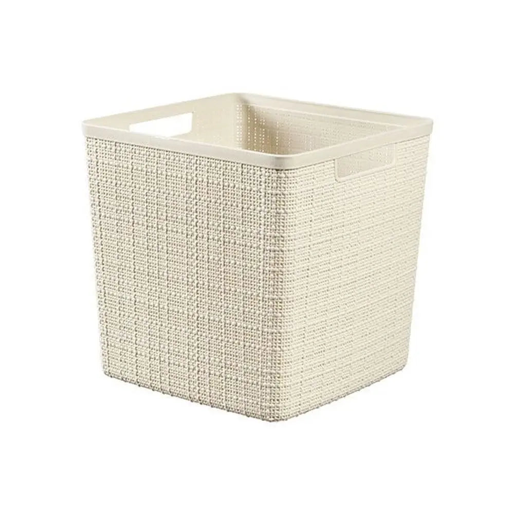 Cesto Keter Jute Cube bianco 5l cm 28x28x27 h