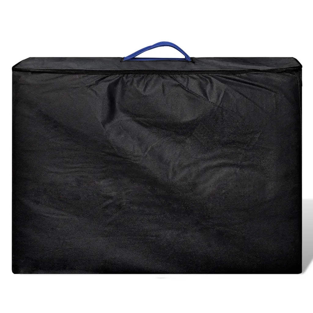 Lettino Pieghevole da Massaggio Blu 3 Zone con Telaio Legno 110079