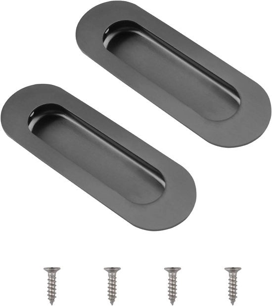 Set di 2 maniglie in alluminio per porte di armadio - Maniglie per armadi e armadi a muro in acciaio inossidabile