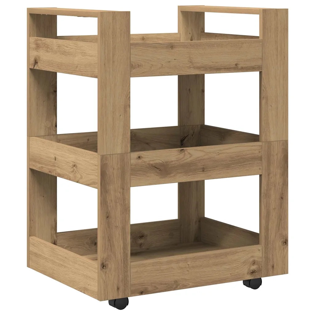 Carrello da Cucina Rovere artigianale 60 x 45 x 80 cm CFW8396699