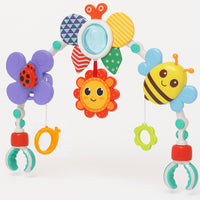 Giostrina Arco per Neonati con Suono e Morsetti Regolabili Giocattolo Educativo