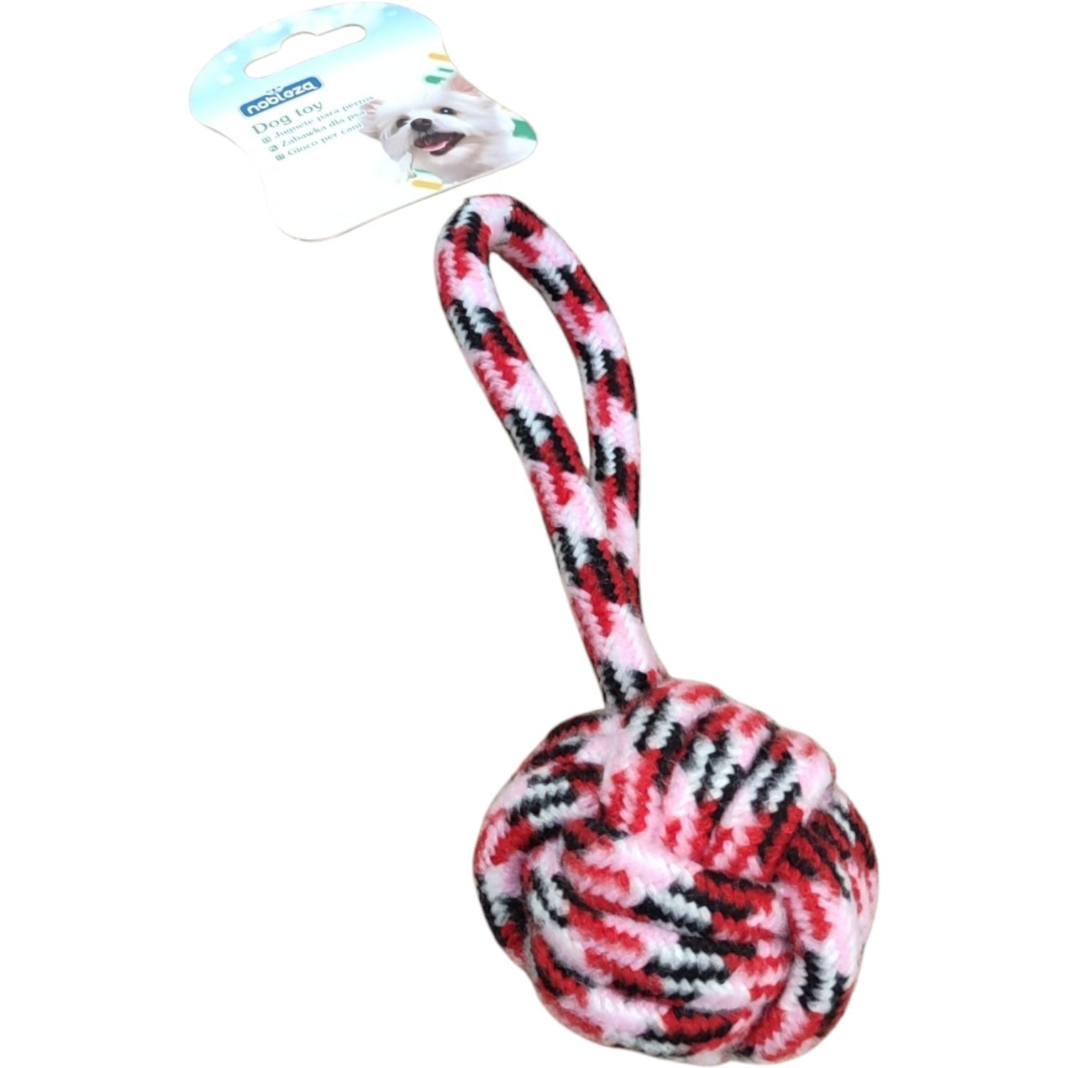 GIOCO PER CANI CON CORDACOLORI MIX L20CM