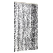 Tenda Antimosche Grigia Nera e Bianca 100x200 cm in Ciniglia CFW4045883