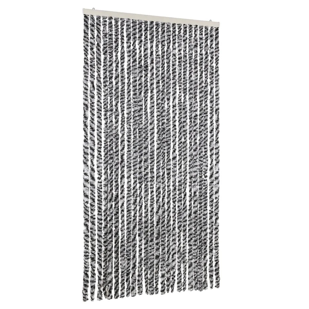Tenda Antimosche Grigia Nera e Bianca 100x200 cm in Ciniglia CFW4045883