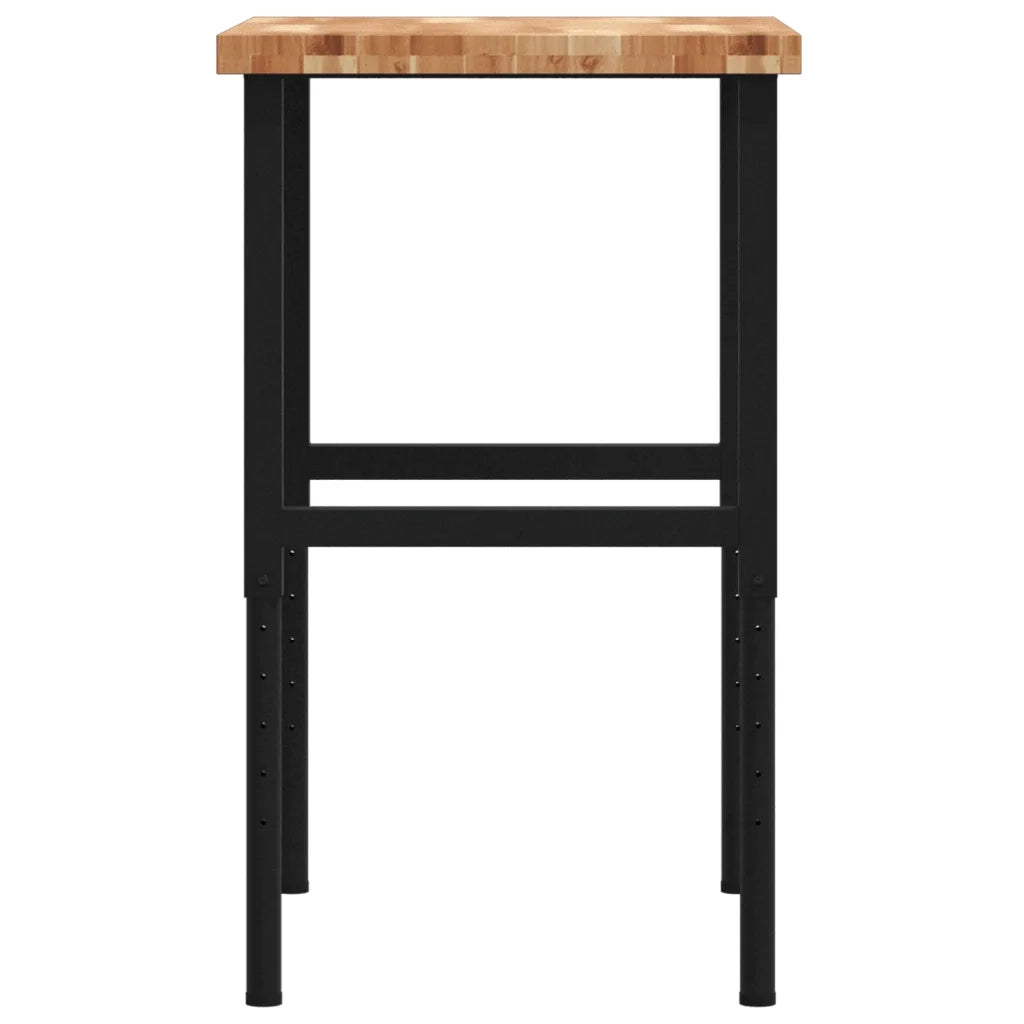 Banco Lavoro 80x60x(73-99,5) cm Legno di Acacia Rettangolare CFW6167209