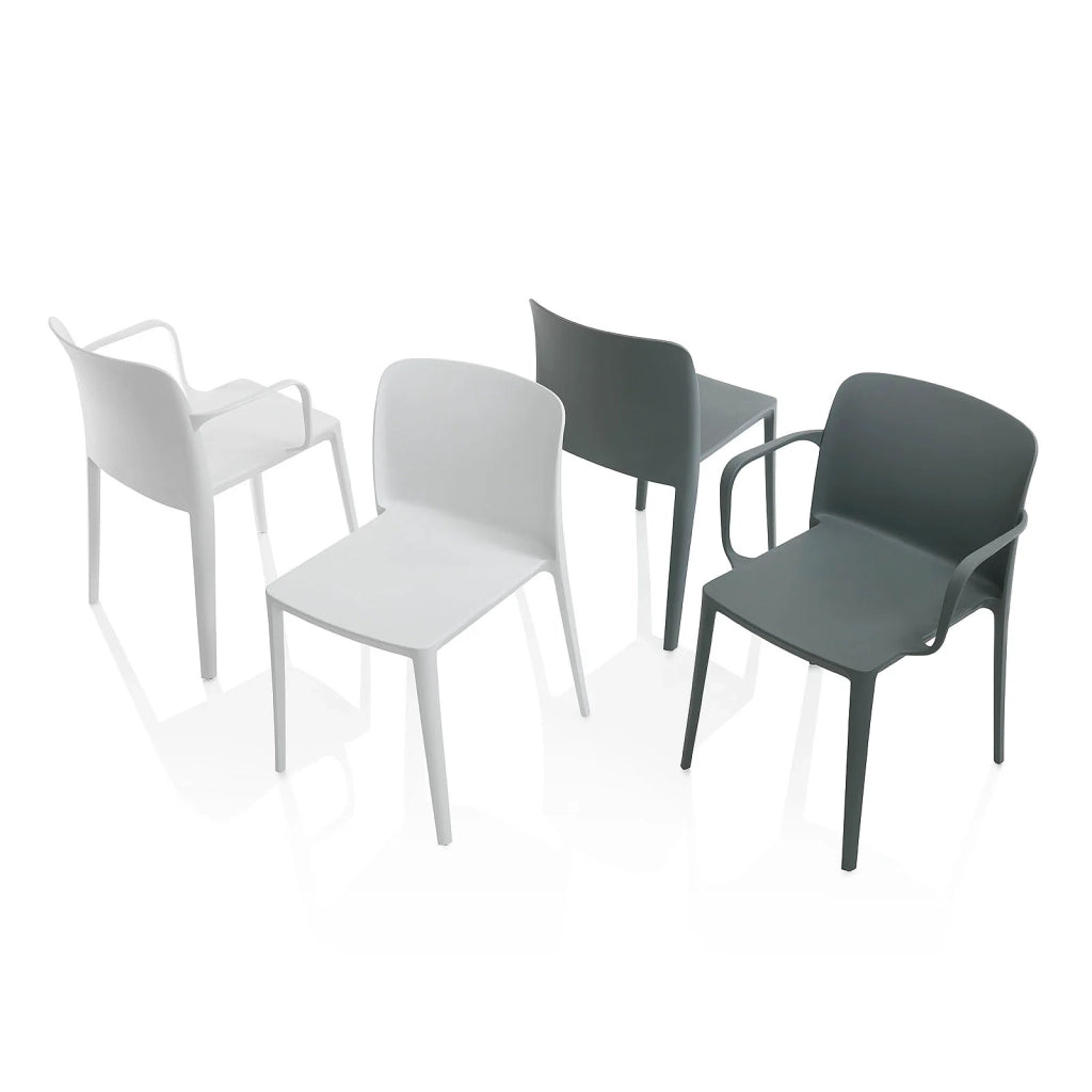 Set 4 Sedie da interno/esterno TIMMY bianco