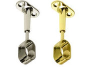 6pz reggitubo centrale regolabile ovale per armadio - mm.15x30, oro lucido cod:ferx.fer210539