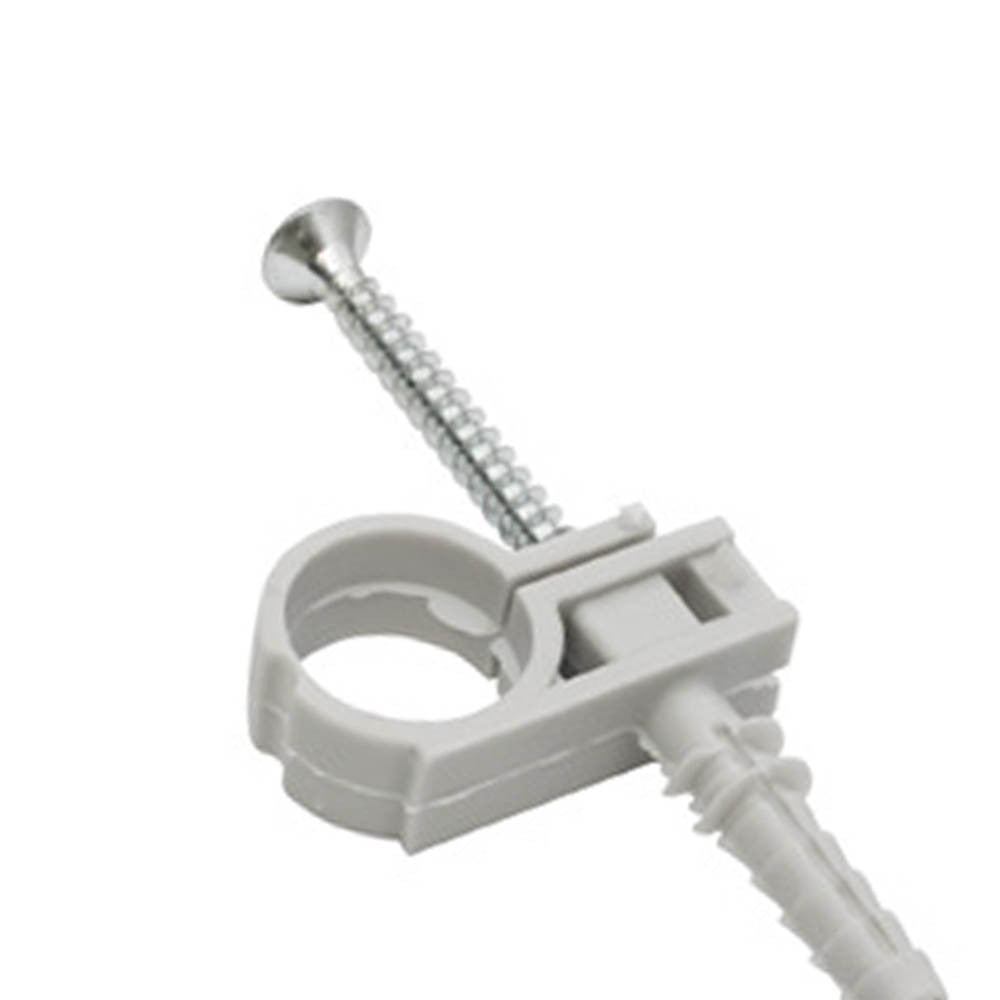 Collare nylon completi con viti per tubi rame