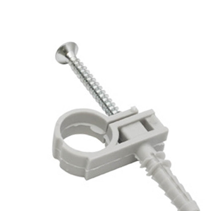 Collare nylon completi con viti per tubi rame