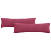 Cuscini da Divano 2 pz | Cuscini per sedie Rosso Vino 145 x 40 cm Tessuto in Cords