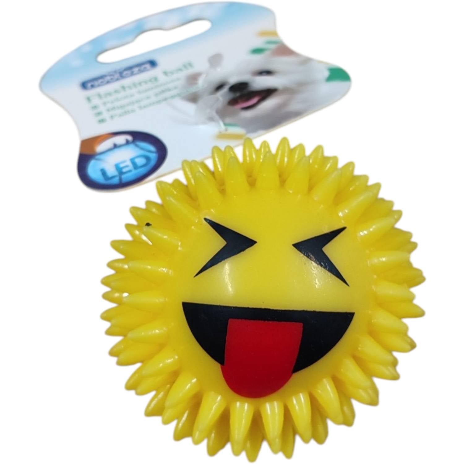 GIOCO PER CANI PALLINA APPUNTITA CON LUCI LED