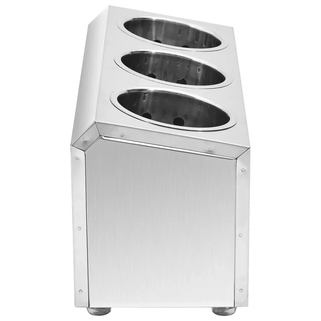 Portaposate con 3 Inserti Rettangolare in Acciaio Inox 51226