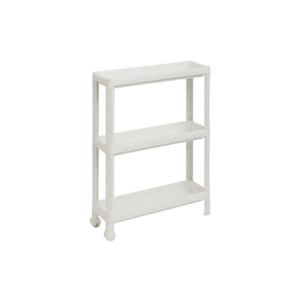 CARRELLO SALVASPAZIO TINA 17X53XH71CM BIANCO.