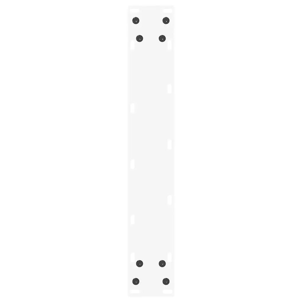 vidaXL Gambe per tavolo da bar a forma di U 2 pz bianche 40x(100-101) cm in acciaio