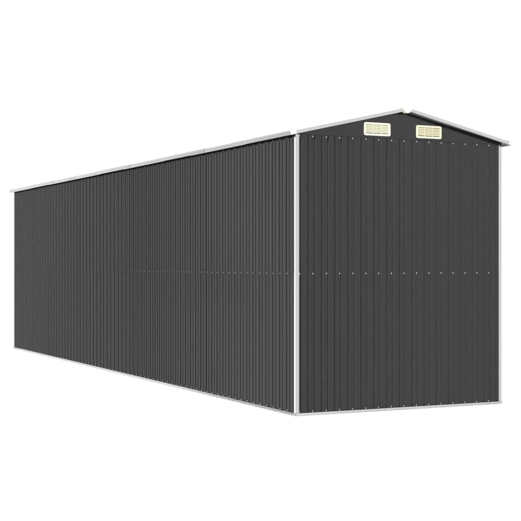 Casetta da giardino cabina ripostiglio casetta da esterno robusta casetta per attrezzi 192 x 772 x 223 cm acciaio zincato antracite 02_0022203