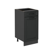 Mobiletto base per cucina R-Line Antracite rustico/Antracite 40 cm senza piano di lavoro Vicco