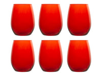 Confezione 6 bicchieri Amber Rosso Pasabache 35 cl