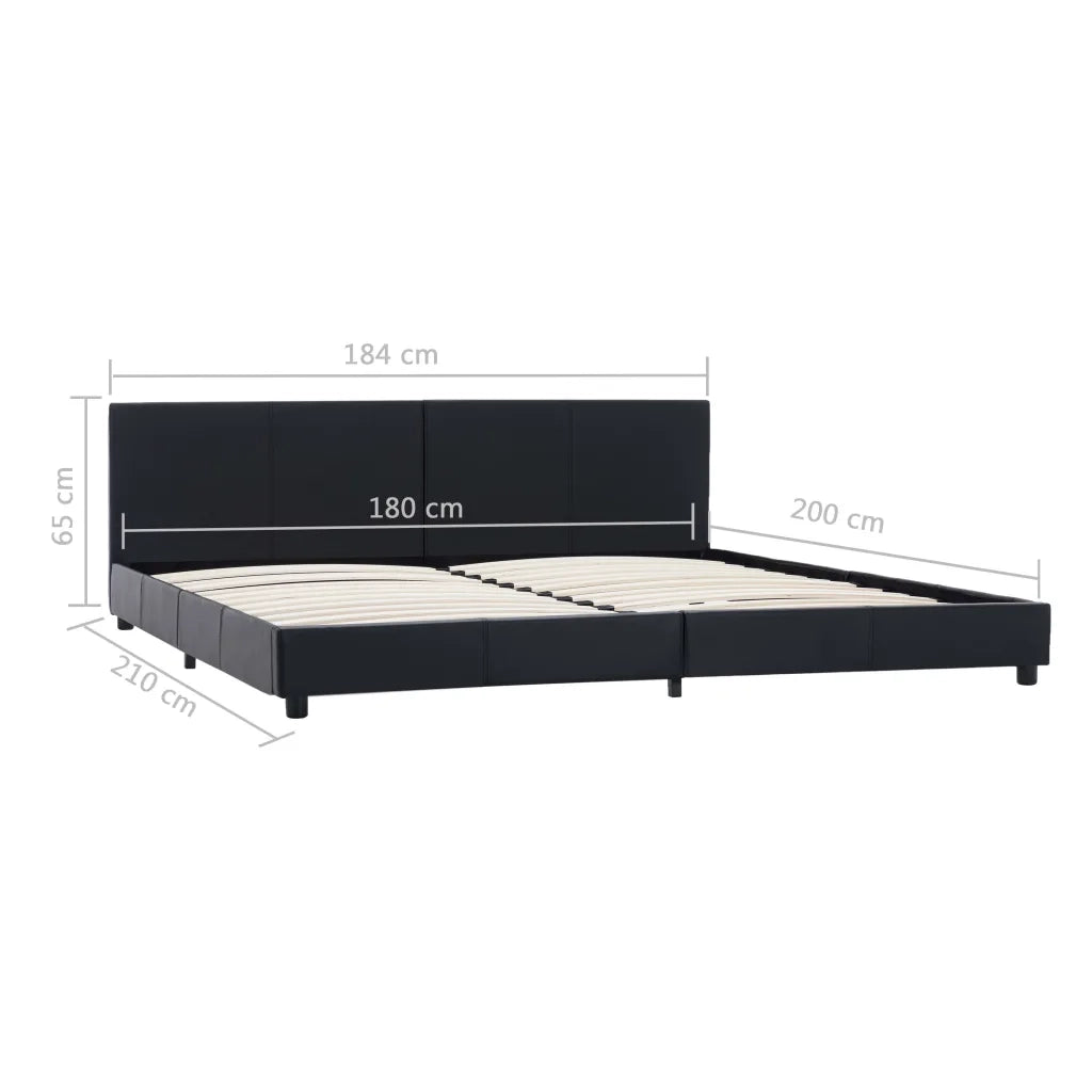 Giroletto Nero in Similpelle 180x200 cm cod mxl 63182