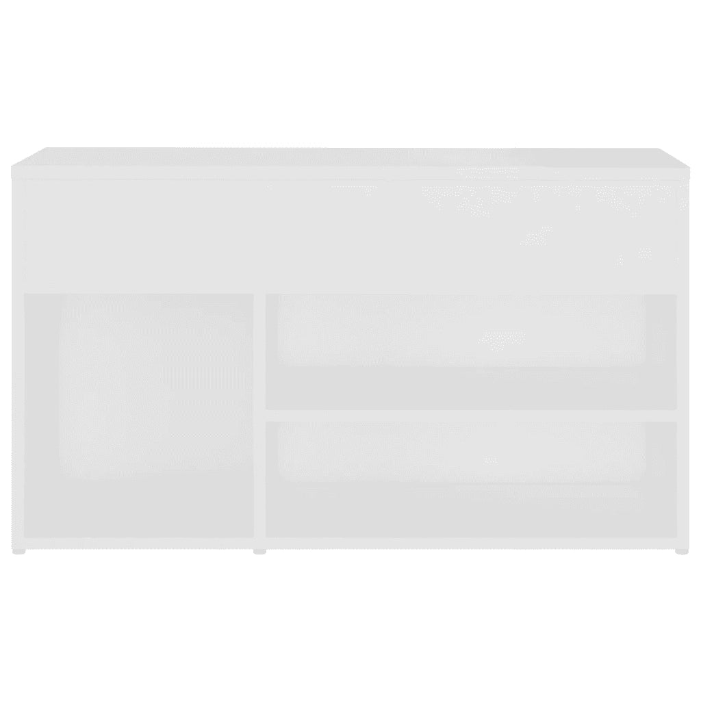 Panca Portascarpe Bianco 103x30x54,5 cm in Truciolato 808747