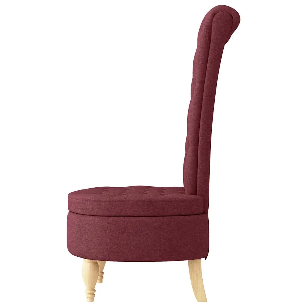 Divano Sedia-Poltrona Slipper Rosso Vino 56,5 x 70 x 110 cm Tessuto