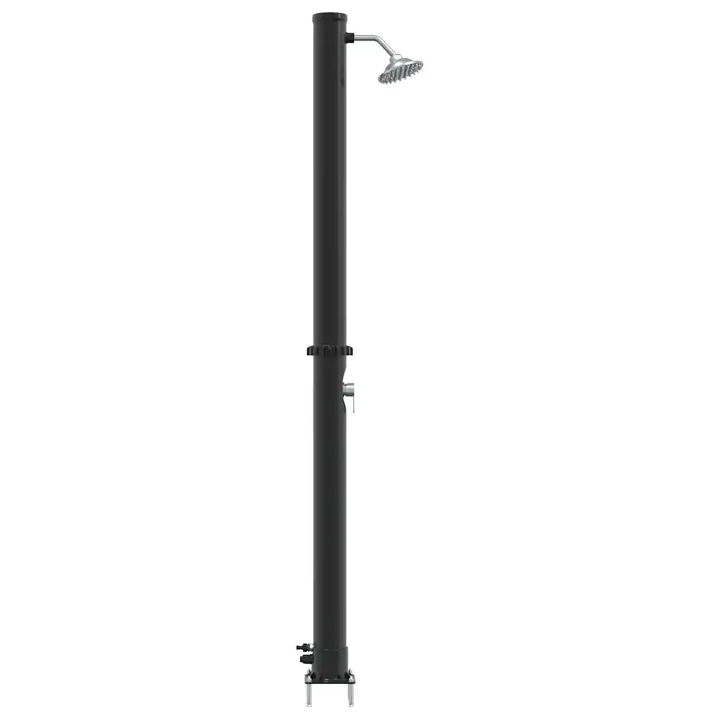 Doccia Solare da Esterno Nero 217 cm PVC e Alluminio 42003411
